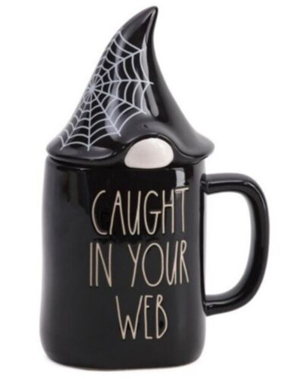 RAE DUNN Caught in your web mug, new in box
